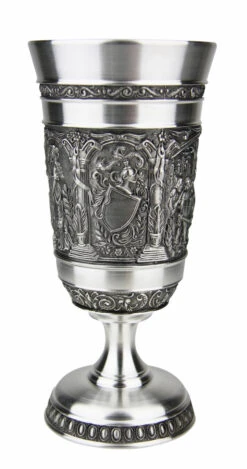 Knights Pewter Wine Goblet 7 Knights Pewter Wine Goblet -Beer Stein Store Knights Pewter Wine Cup DN8550Z S1 SM 75189.1541612953