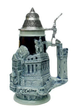 Rhein River Towns Souvenir Beer Stein Cobalt 8 Rhein River Towns Souvenir Beer Stein Cobalt -Beer Stein Store Koln Rudesheim Koblenz Souviner Beer Stein KT0635EZ RS SM 12966.1401735865