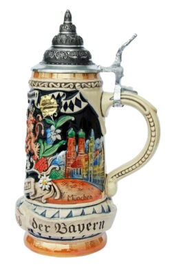 Land Of Bavaria Beer Stein 7 Land Of Bavaria Beer Stein -Beer Stein Store Land of Bavaria Beer Stein K393B RS SM 23988.1401397569