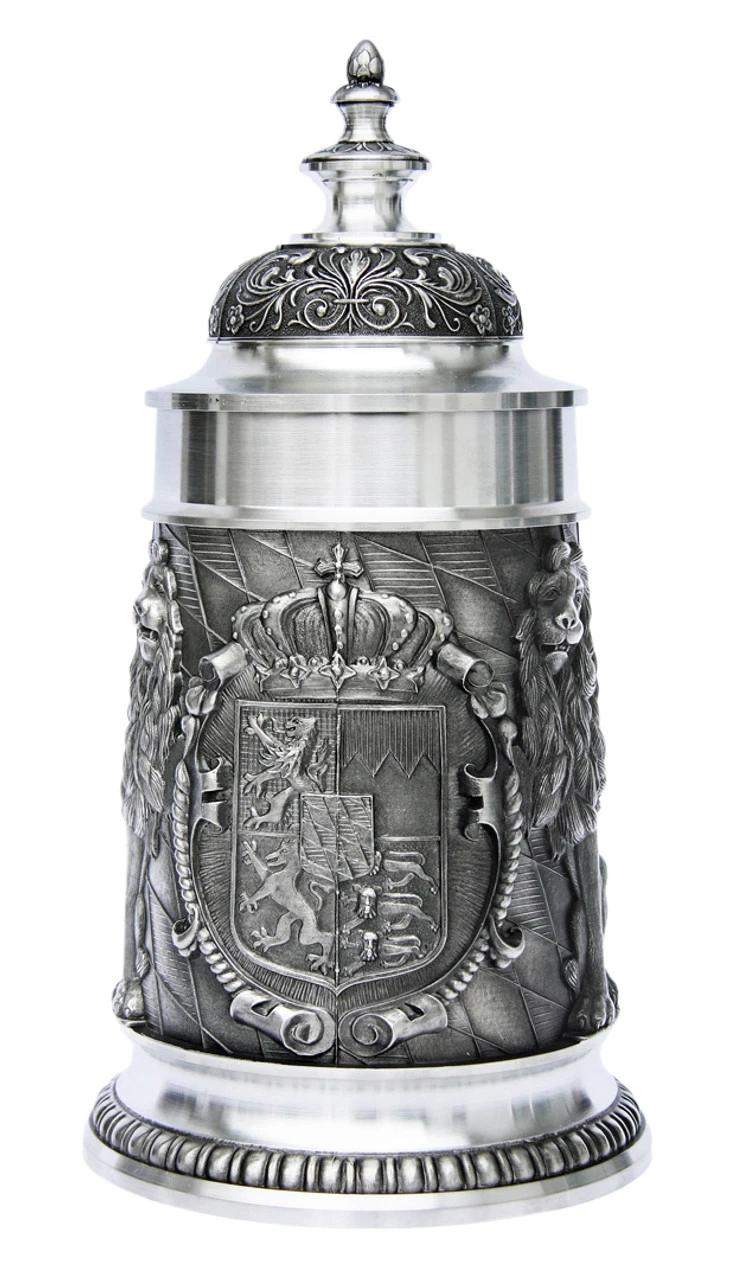 Land Of Bavaria Pewter Beer Stein 4 Land Of Bavaria Pewter Beer Stein - Image 2