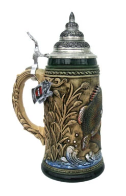 Large Mouth Bass Beer Stein Rustic 7 Large Mouth Bass Beer Stein Rustic -Beer Stein Store Large Mouth Bass Beer Stein LS SM 27122.1401735854