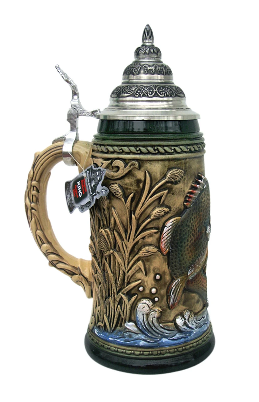 Large Mouth Bass Beer Stein Rustic 5 Large Mouth Bass Beer Stein Rustic - Image 3