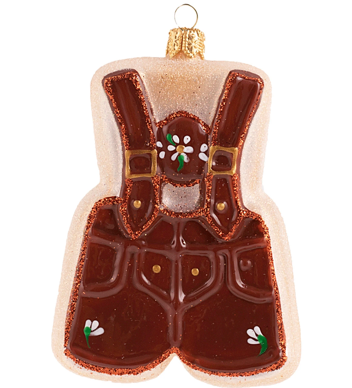 Lederhose Sugar Cookie Glass Christmas Ornament 3 Lederhose Sugar Cookie Glass Christmas Ornament