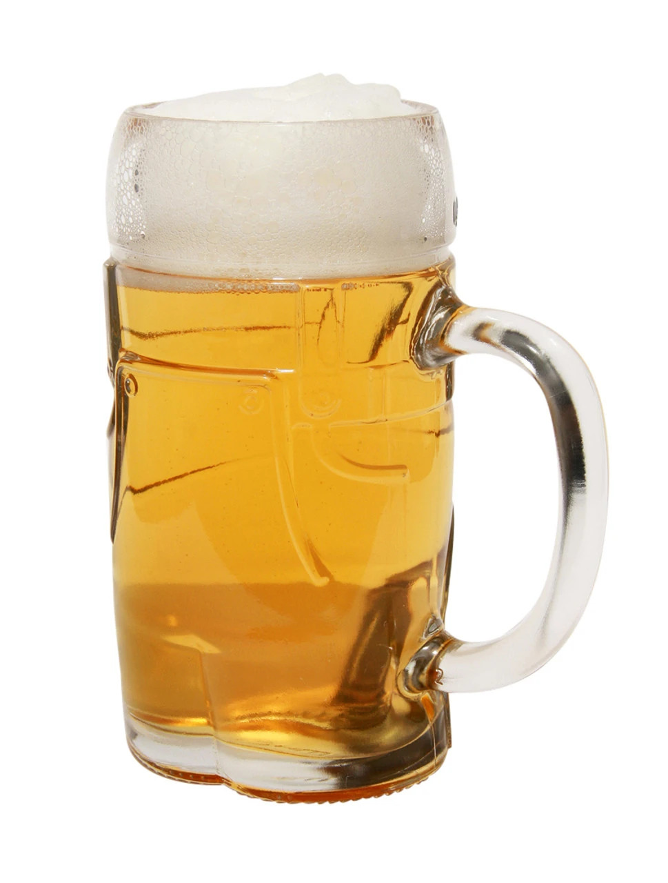 Lederhosen Glass Beer Mug 0.5 Liter 4 Lederhosen Glass Beer Mug 0.5 Liter - Image 2
