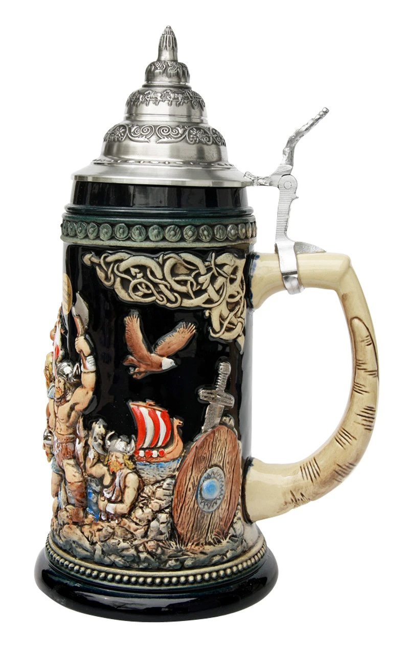 Leif Erikssen Viking Beer Stein 4 Leif Erikssen Viking Beer Stein - Image 2