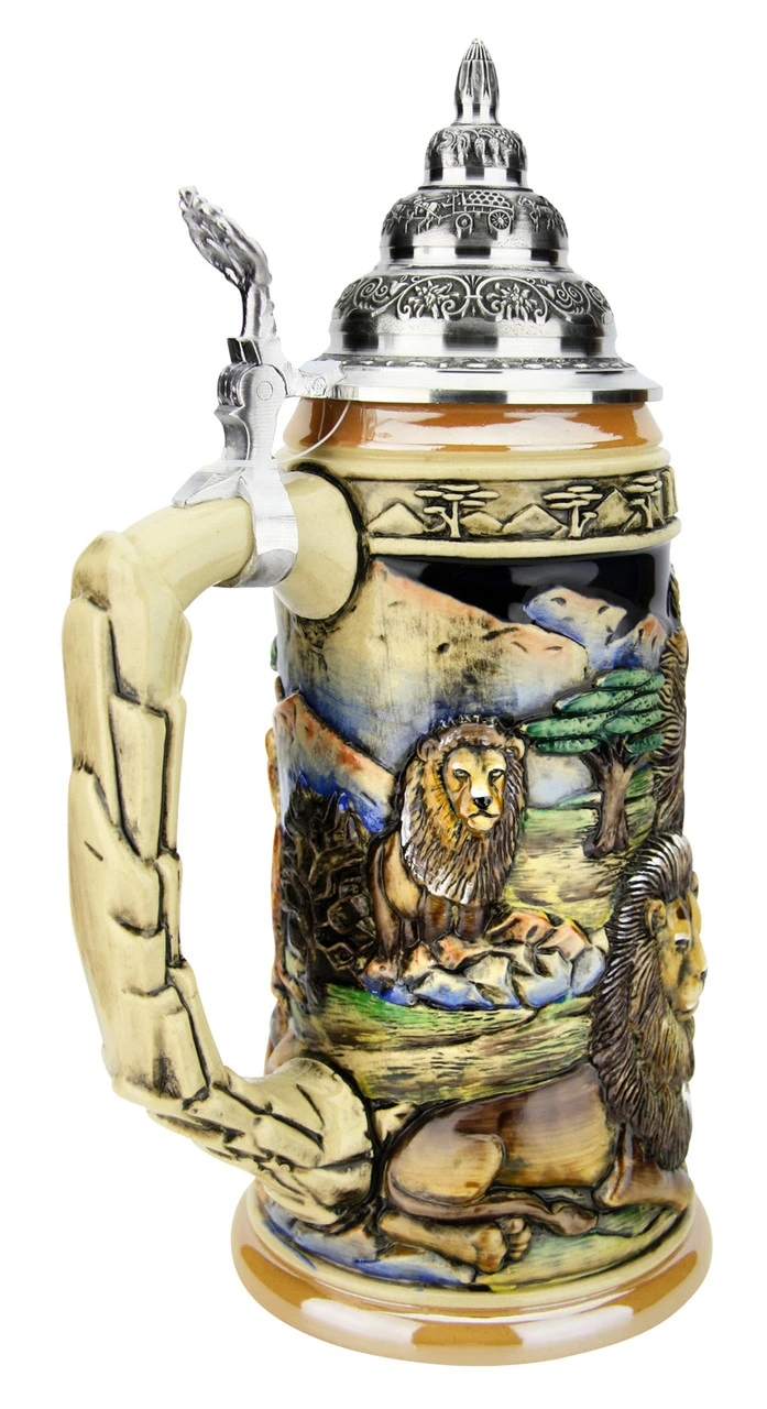 Lion King Of Beasts Beer Stein 6 Lion King Of Beasts Beer Stein - Image 4
