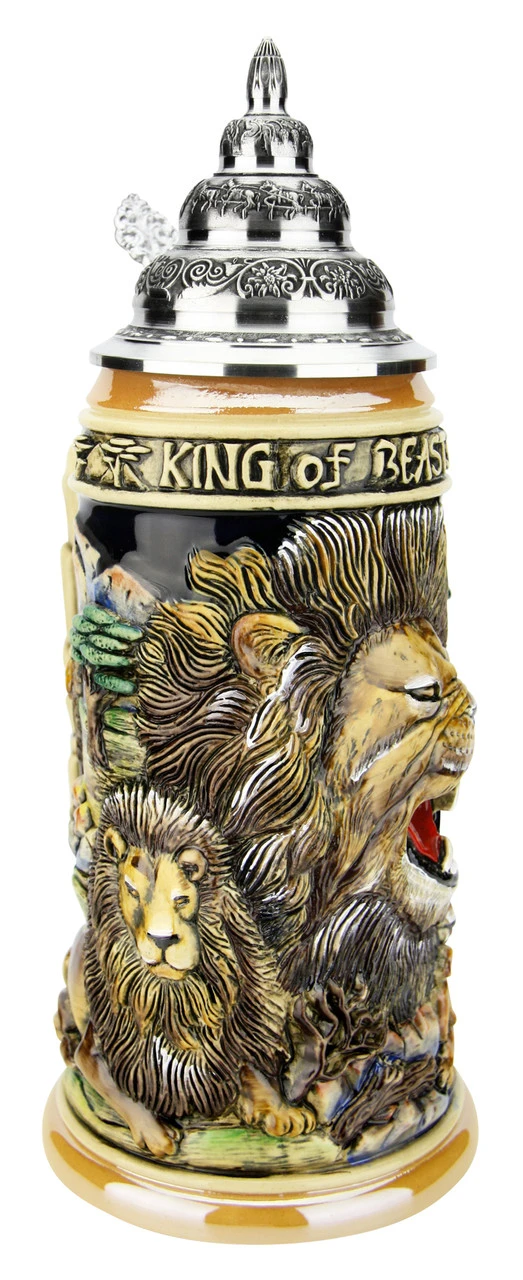 Lion King Of Beasts Beer Stein 8 Lion King Of Beasts Beer Stein - Image 6