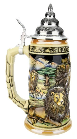 Lion King Of Beasts Beer Stein 12 Lion King Of Beasts Beer Stein -Beer Stein Store Lion King of Beasts Beer Stein K959 LS SM 97312.1586812528