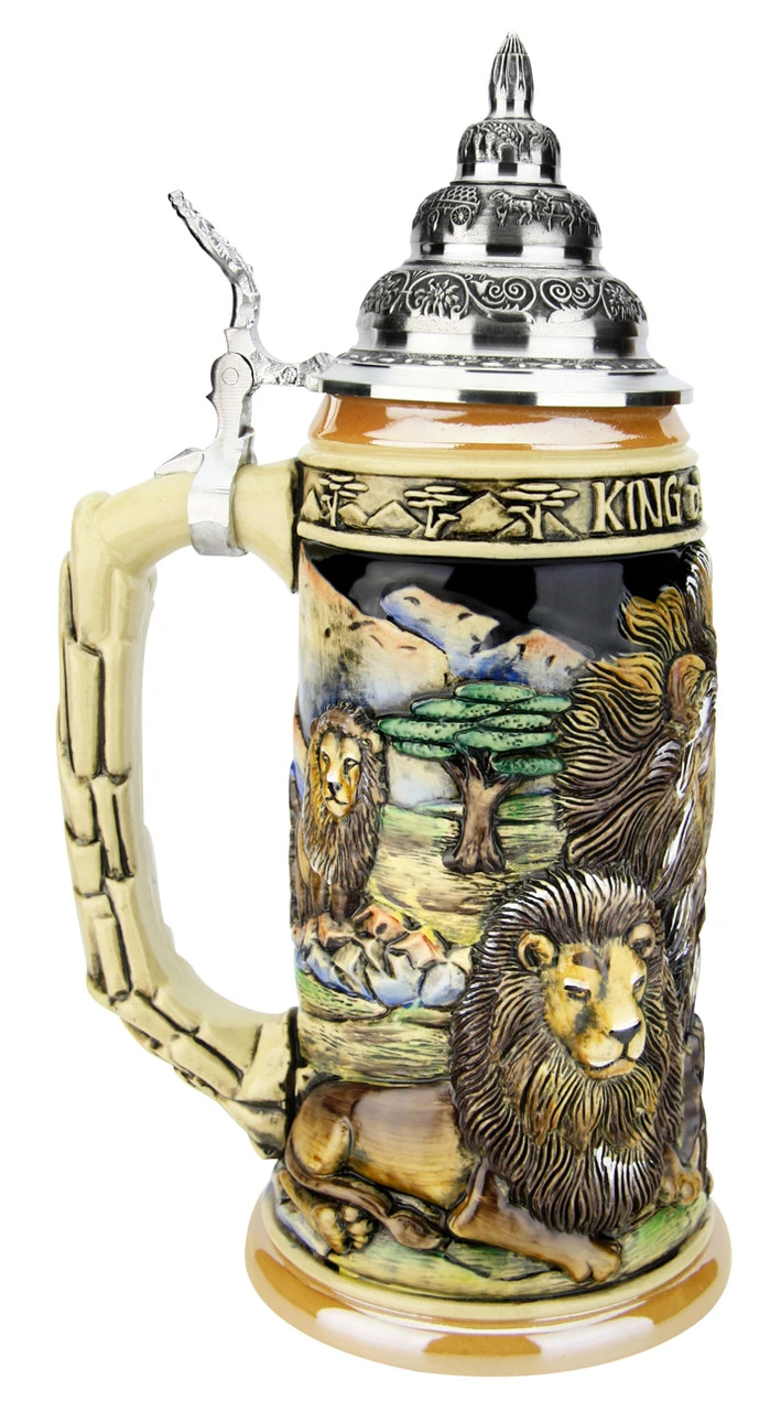 Lion King Of Beasts Beer Stein 7 Lion King Of Beasts Beer Stein - Image 5