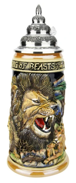 Lion King Of Beasts Beer Stein 9 Lion King Of Beasts Beer Stein -Beer Stein Store Lion King of Beasts Beer Stein K959 RA SM 20402.1586812646