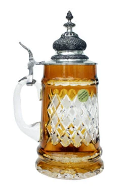 Lord Of Crystal Beer Stein Amber 10 Lord Of Crystal Beer Stein Amber -Beer Stein Store Lord of Crystal Beer Stein Amber K6001A LS SM 01882.1490276207