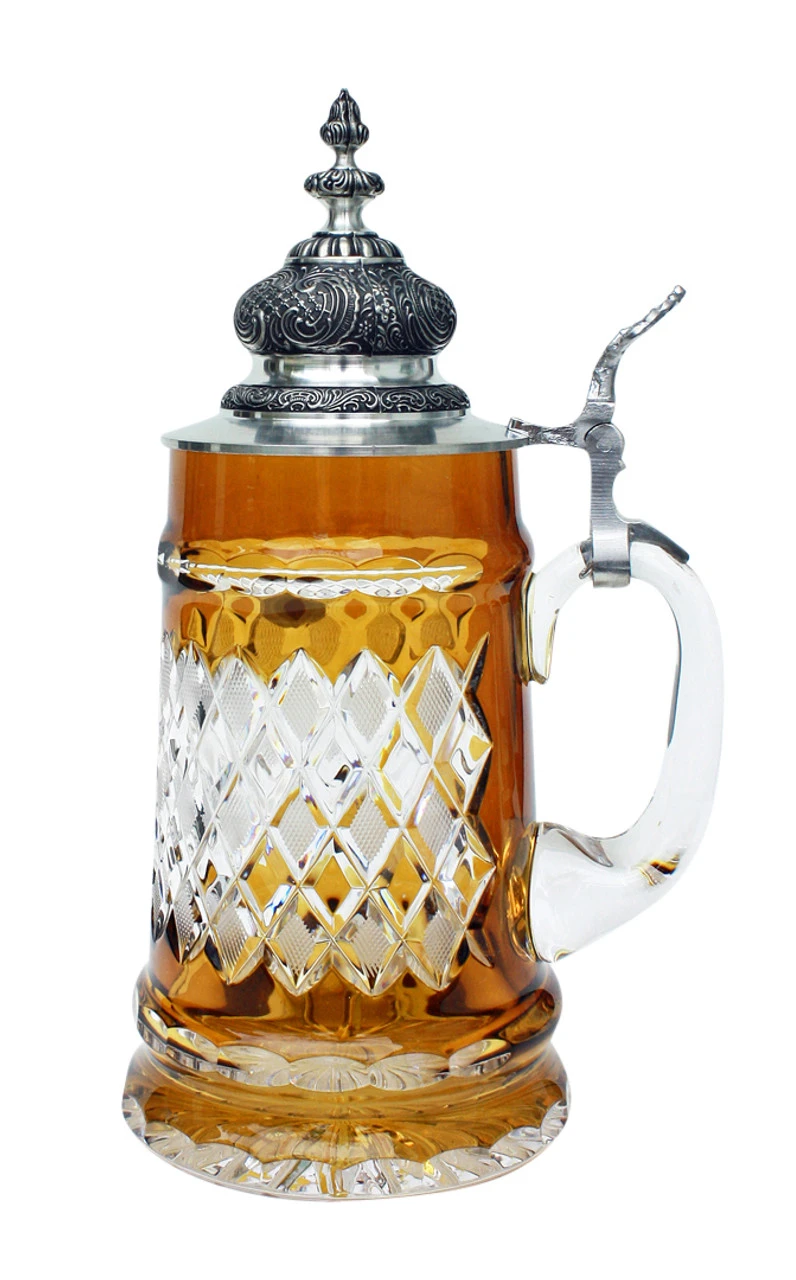 Lord Of Crystal Beer Stein Amber 5 Lord Of Crystal Beer Stein Amber - Image 3