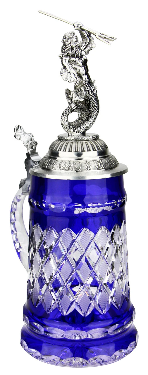 Lord Of Crystal Blue German Beer Stein | 3D Poseidon Lid 11 Lord Of Crystal Blue German Beer Stein | 3D Poseidon Lid - Image 9