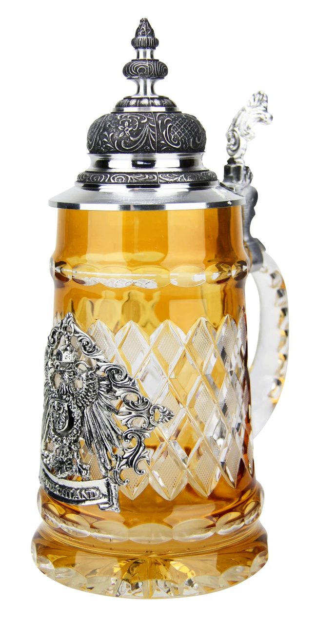 Lord Of Crystal Deutschland Beer Stein Amber 3 Lord Of Crystal Deutschland Beer Stein Amber