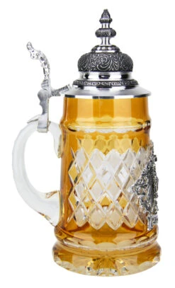 Lord Of Crystal Deutschland Beer Stein Amber 9 Lord Of Crystal Deutschland Beer Stein Amber -Beer Stein Store Lord of Crystal Deutschland Beer Stein Amber K6002A LS SM 33605.1490046605