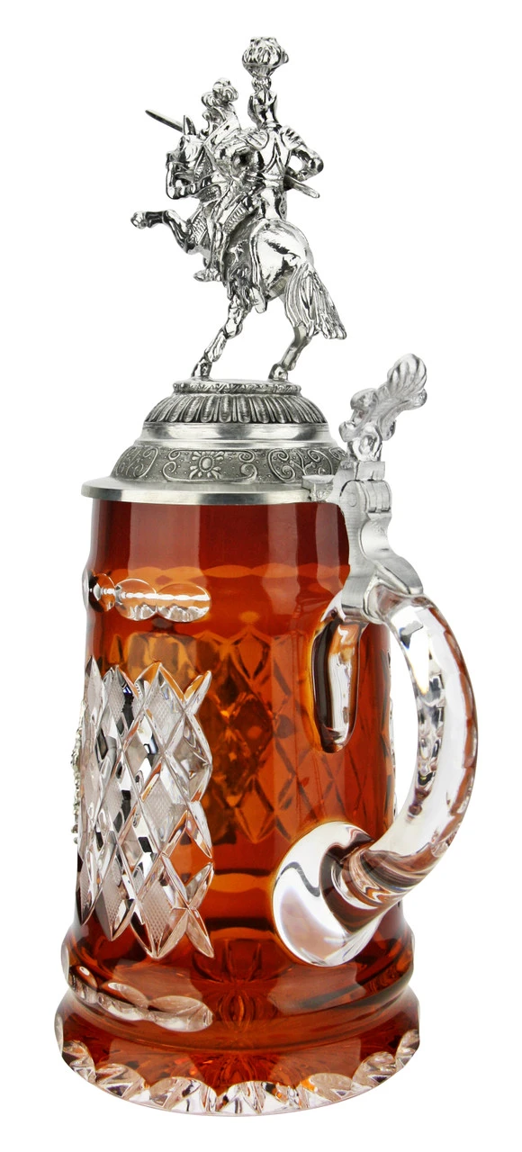 Lord Of Crystal German Knight Beer Stein Amber 7 Lord Of Crystal German Knight Beer Stein Amber - Image 5