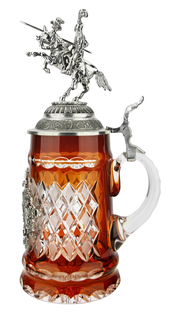 Lord Of Crystal German Knight Beer Stein Amber 6 Lord Of Crystal German Knight Beer Stein Amber - Image 4