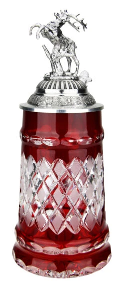 Lord Of Crystal Red German Beer Stein | 3D Stag Lid 10 Lord Of Crystal Red German Beer Stein | 3D Stag Lid -Beer Stein Store Lord of Crystal Red German Beer Stein 3D Stag Lid K6001RH FNT SM 00122.1558550866