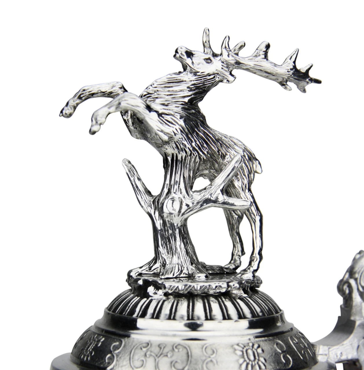 Lord Of Crystal Stag German Beer Stein Red | 3D Stag Lid | Hoof Feet 11 Lord Of Crystal Stag German Beer Stein Red | 3D Stag Lid | Hoof Feet - Image 9