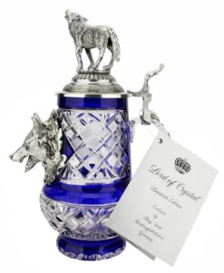 Lord Of Crystal Wolf German Beer Stein Blue | 3D Howling Wolf Lid 22 Lord Of Crystal Wolf German Beer Stein Blue | 3D Howling Wolf Lid -Beer Stein Store Lord of Crystal Wolf German Beer Stein Blue 3D Howling Wolf Lid K6006BLWW SidewCard SM 65720.1679769829
