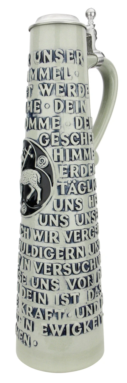 Lord's Prayer Beer Stein Cobalt With Ball Thumblift - Image 7
