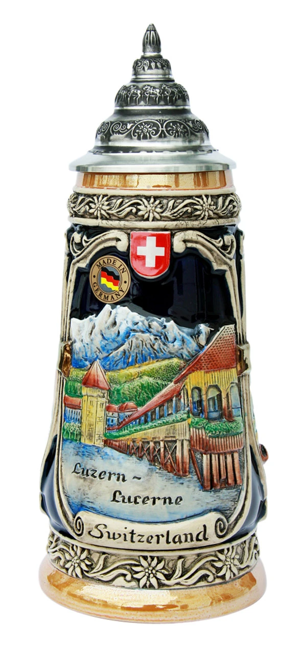 Lucerne Switzerland Beer Stein 3 Lucerne Switzerland Beer Stein