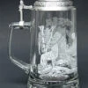 Timber Wolf Glass Beer Stein 2 Timber Wolf Glass Beer Stein -Beer Stein Store MC5914 Timber Wolf Glass Stein SM LS 63813.1376592066