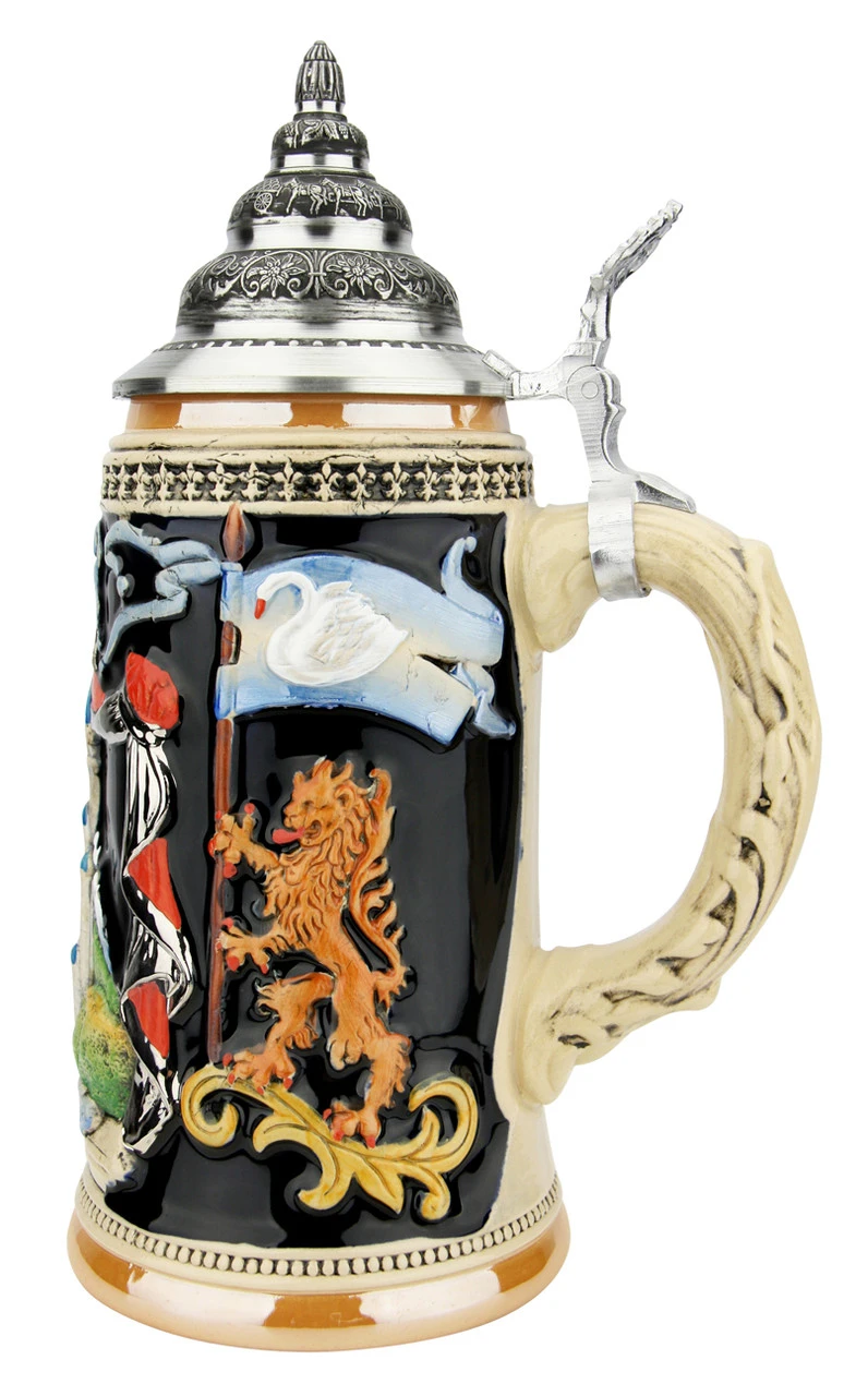 Majestic Neuschwanstein Castle German Beer Stein 5 Majestic Neuschwanstein Castle German Beer Stein - Image 3