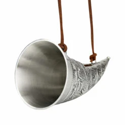 Marksman Hunter Pewter Drinking Horn With Wooden Stand 10 Marksman Hunter Pewter Drinking Horn With Wooden Stand -Beer Stein Store Marksman Hunter Pewter Drinking Horn with Wooden Stand AS12612 IN SM 54271.1541986215