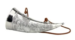 Marksman Hunter Pewter Drinking Horn With Wooden Stand 12 Marksman Hunter Pewter Drinking Horn With Wooden Stand -Beer Stein Store Marksman Hunter Pewter Drinking Horn with Wooden Stand AS12612 LS SM 86674.1541986215