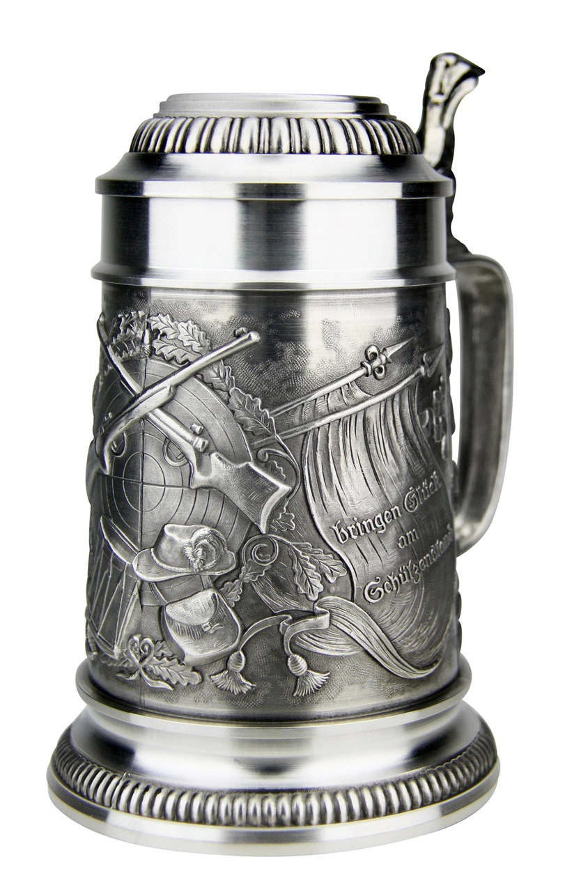 Marksman Pewter Beer Stein 3 Marksman Pewter Beer Stein