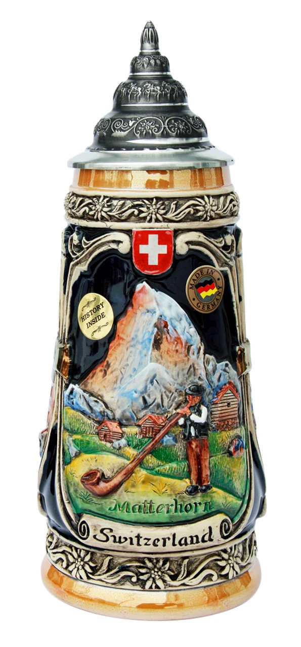 Matterhorn Switzerland Beer Stein 3 Matterhorn Switzerland Beer Stein