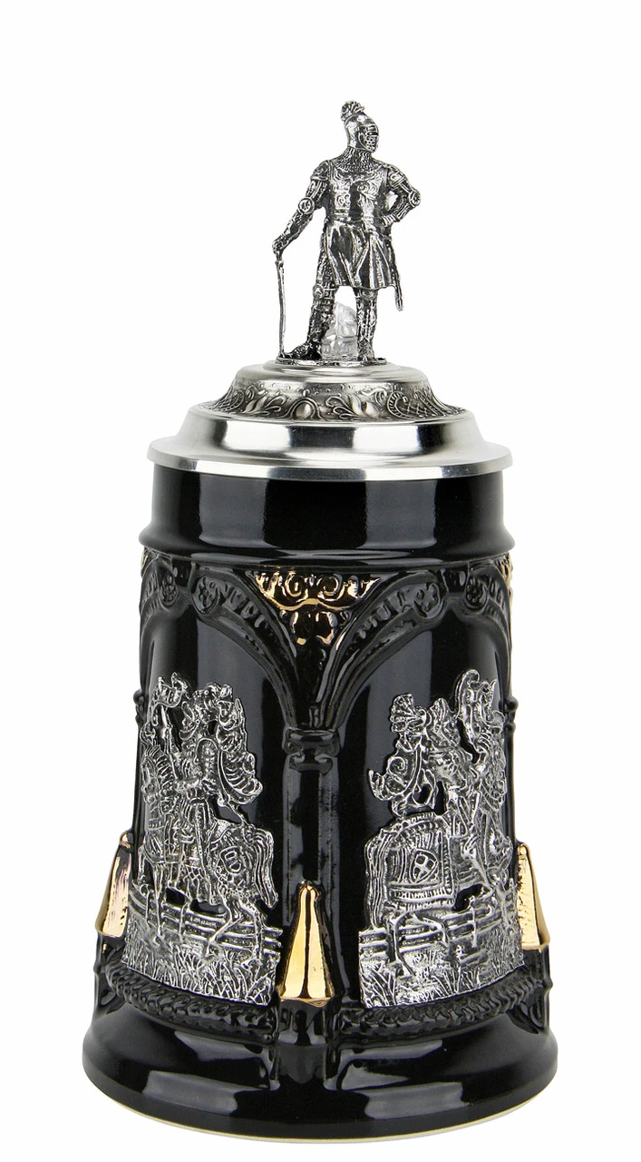 Medieval Tournament Beer Stein | Knight Lid 4 Medieval Tournament Beer Stein | Knight Lid - Image 2