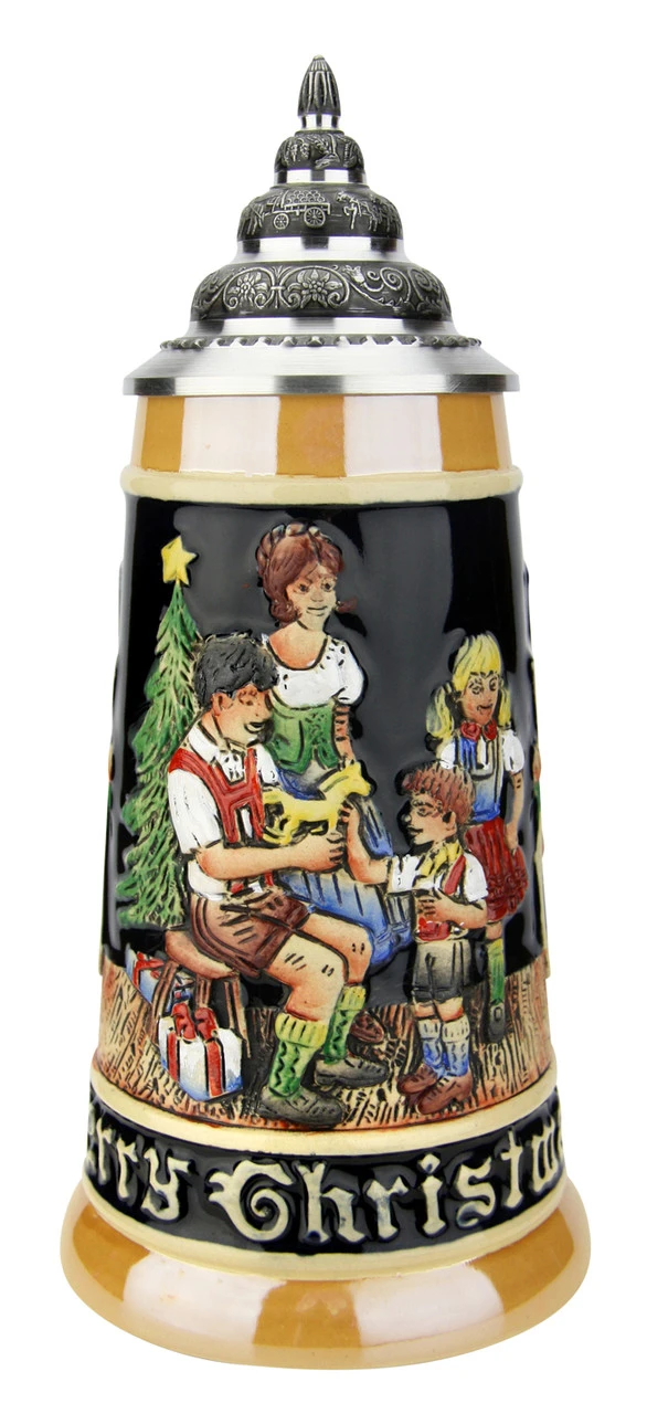 Merry Christmas German Christmas Beer Stein 4 Merry Christmas German Christmas Beer Stein - Image 2