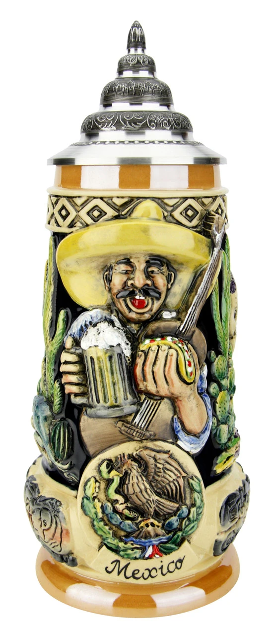Mexico Beer Stein 3 Mexico Beer Stein