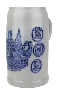 Munich Breweries 1 Liter Salt Glaze Stoneware Beer Mug 11 Munich Breweries 1 Liter Salt Glaze Stoneware Beer Mug -Beer Stein Store Munich Breweries 1 Liter Salt Glaze Stoneware Beer Mug MS6BRAU1 RA SM 70867.1503860315
