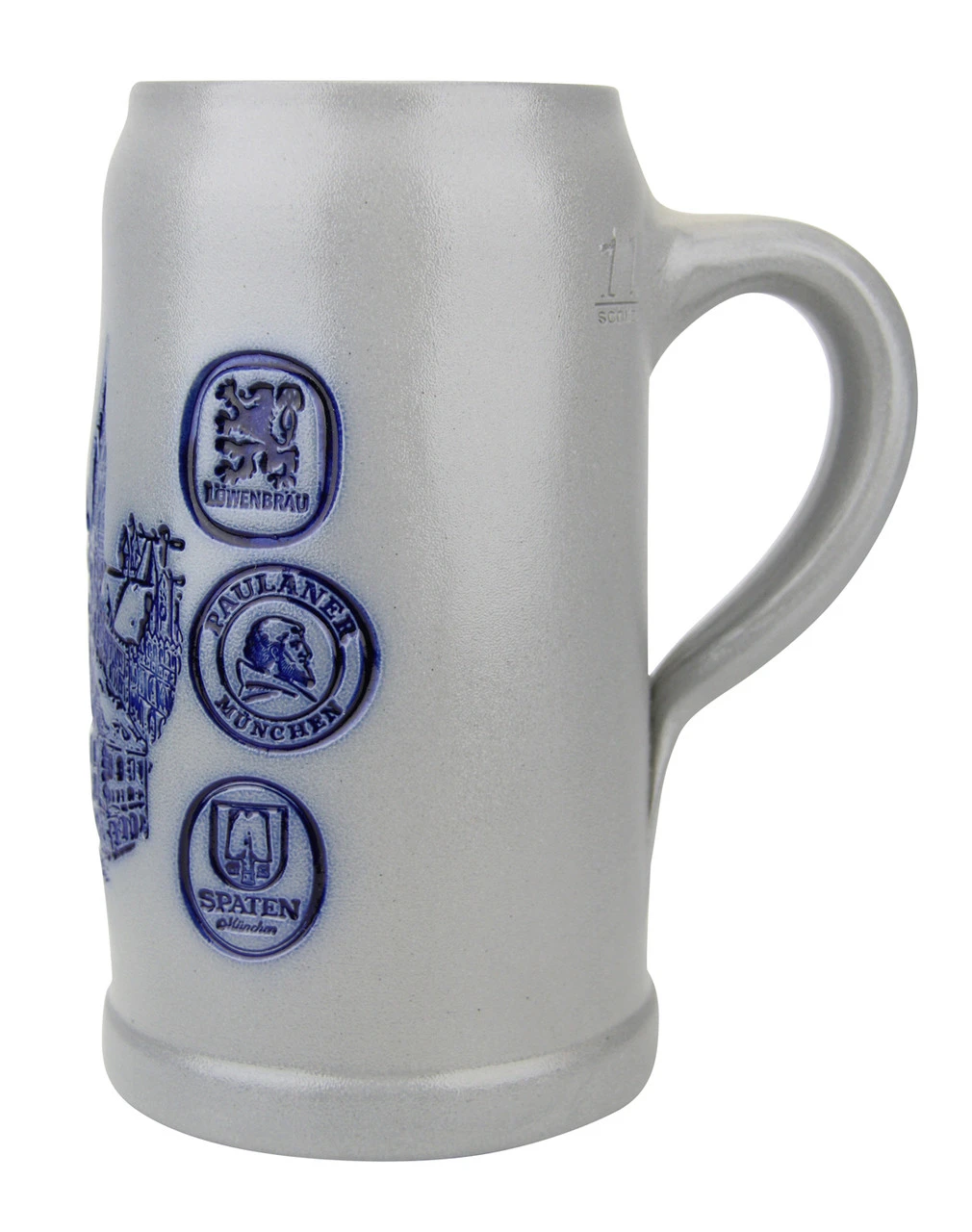 Munich Breweries 1 Liter Salt Glaze Stoneware Beer Mug 6 Munich Breweries 1 Liter Salt Glaze Stoneware Beer Mug - Image 4