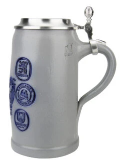 Munich Breweries 1 Liter Salt Glaze Stoneware Beer Stein 12 Munich Breweries 1 Liter Salt Glaze Stoneware Beer Stein -Beer Stein Store Munich Breweries 1 Liter Salt Glaze Stoneware Beer Stein MS6BRAU1ZD RS SM 61993.1503861378