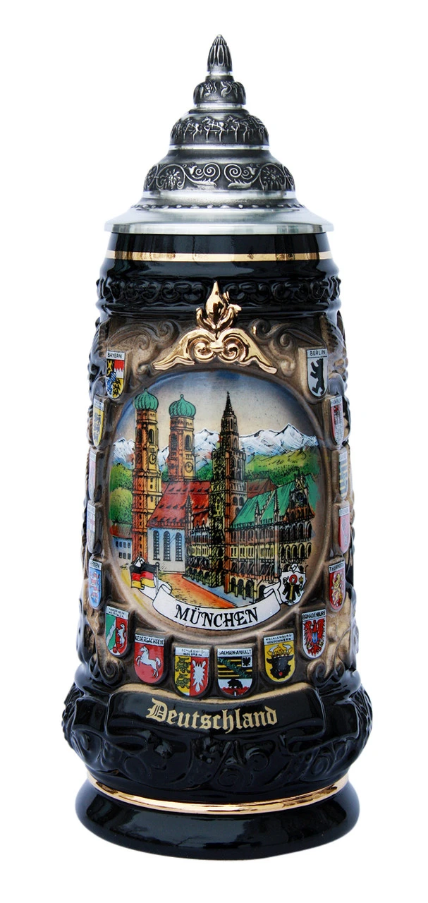 Munich Deutschland Beer Stein 3 Munich Deutschland Beer Stein