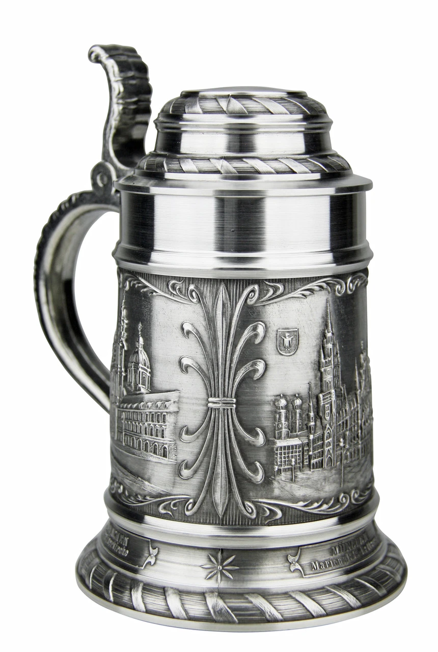 Munich Pewter Beer Stein 8 Munich Pewter Beer Stein - Image 6