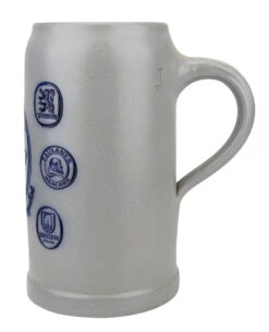 Munich Purity Law 1487 1 Liter Salt Glaze Stoneware Beer Mug 12 Munich Purity Law 1487 1 Liter Salt Glaze Stoneware Beer Mug -Beer Stein Store Munich Purity Law 1 Liter Salt Glaze Stoneware Beer Mug MS14871 RS SM 93044.1503870469