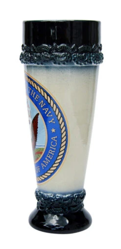 Navy Stoneware Wheat Beer Cup 7 Navy Stoneware Wheat Beer Cup -Beer Stein Store Navy Stoneware Wheat Beer Cup K154BLN RS SM 57300.1550677849