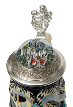 Neuschwanstein Castle 3D Beer Stein With Faceted Crystal Lid 9 Neuschwanstein Castle 3D Beer Stein With Faceted Crystal Lid -Beer Stein Store Neuschwanstein 3D Beer Stein with Crystal Lid K3961 Lid SM 57417.1417709710