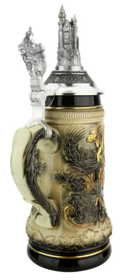 Neuschwanstein Beer Stein With Castle Lid 11 Neuschwanstein Beer Stein With Castle Lid -Beer Stein Store Neuschwanstein Beer Stein with Castle Lid ZB14239007 Back SM 14975.1611517179