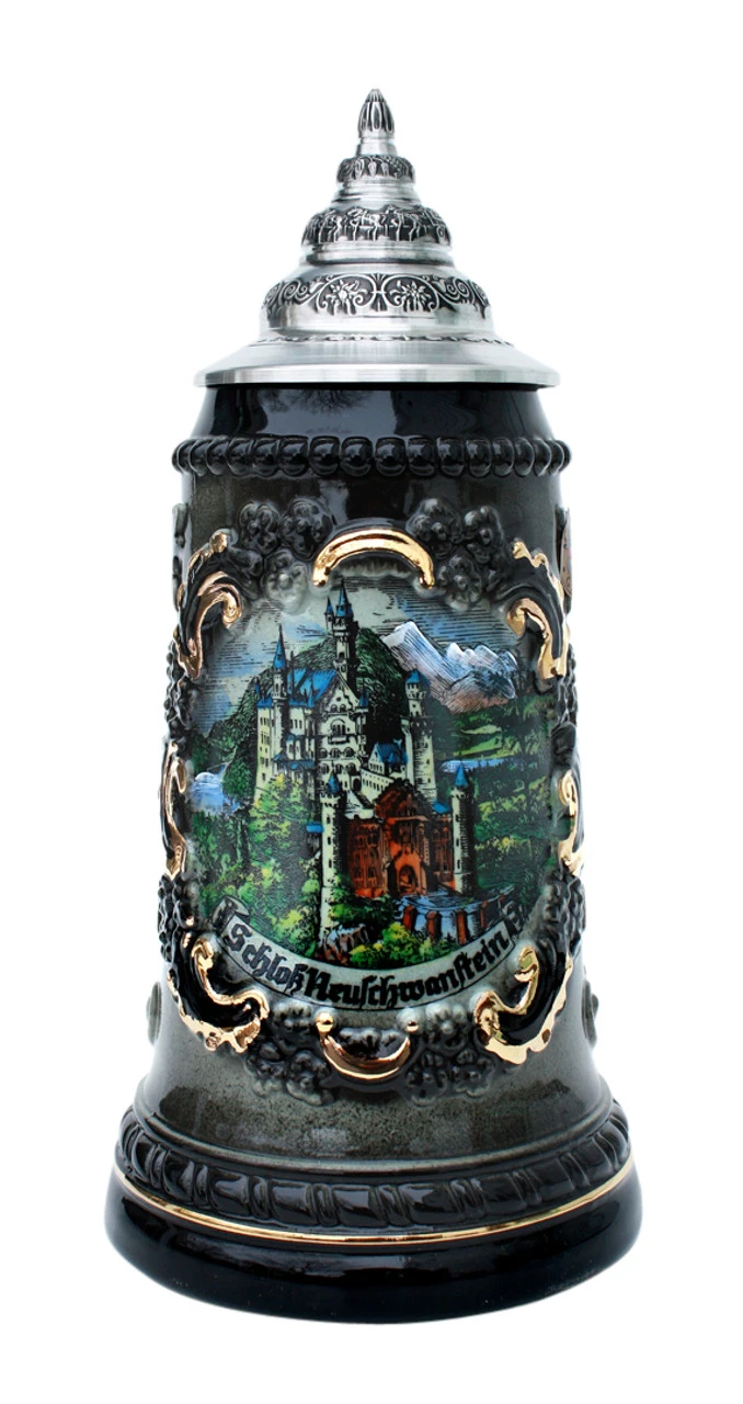 Castle Neuschwanstein Souvenir Beer Stein 3 Castle Neuschwanstein Souvenir Beer Stein