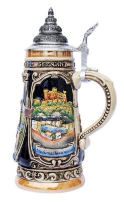 Neuschwanstein And Hohenschwangau Castle Beer Stein 7 Neuschwanstein And Hohenschwangau Castle Beer Stein -Beer Stein Store Neuschwanstein Hohenschwangau Beer Stein K303N RS SM 44081.1401398181