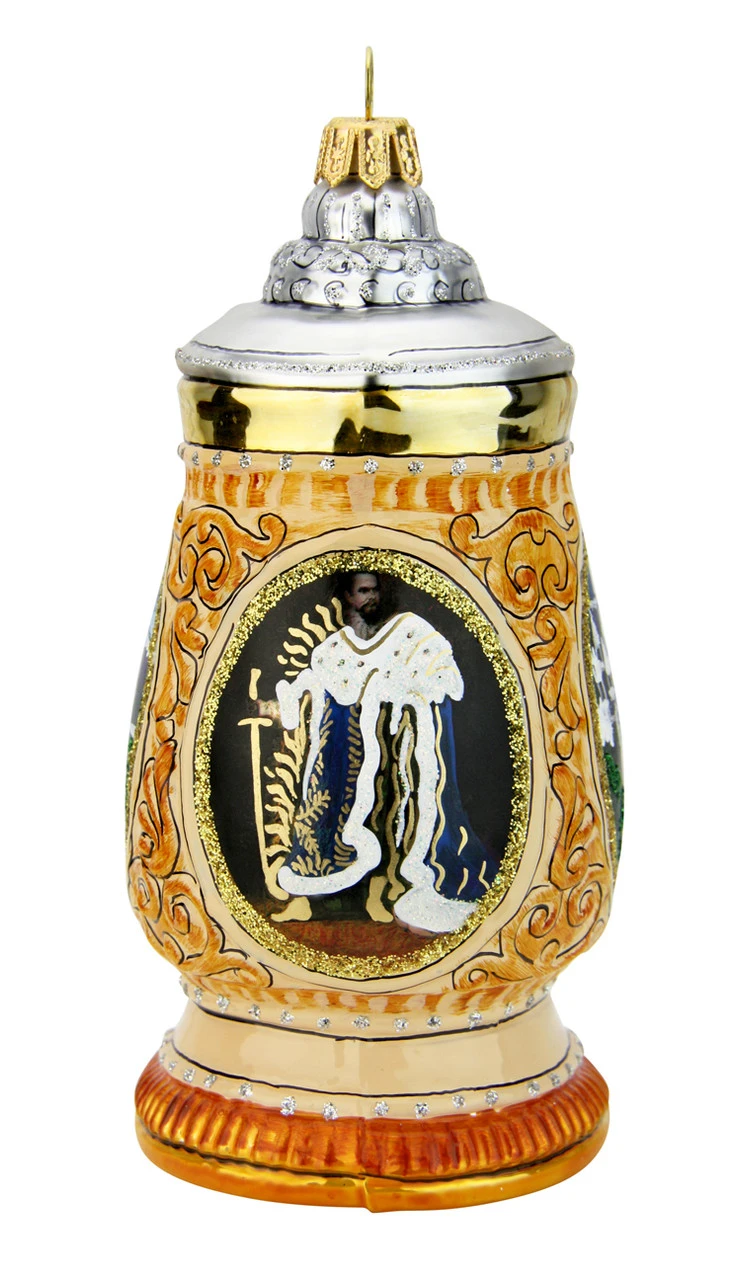 Neuschwanstein King Ludwig Beer Stein Glass Christmas Ornament 5 Neuschwanstein King Ludwig Beer Stein Glass Christmas Ornament - Image 3