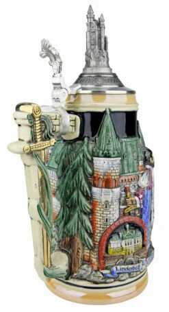 Neuschwanstein And King Ludwig Castle 3D Beer Stein With Castle Lid 13 Neuschwanstein And King Ludwig Castle 3D Beer Stein With Castle Lid -Beer Stein Store Neuschwanstein and King Ludwig Castle 3D Beer Stein with Castle Lid ZB19989910N Back SM 75367.1541375902