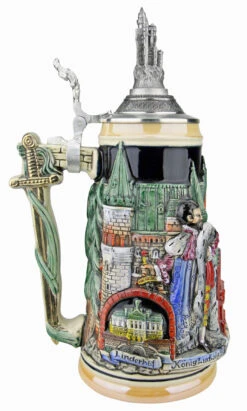 Neuschwanstein And King Ludwig Castle 3D Beer Stein With Castle Lid 14 Neuschwanstein And King Ludwig Castle 3D Beer Stein With Castle Lid -Beer Stein Store Neuschwanstein and King Ludwig Castle 3D Beer Stein with Castle Lid ZB19989910N LS SM 01271.1541375902
