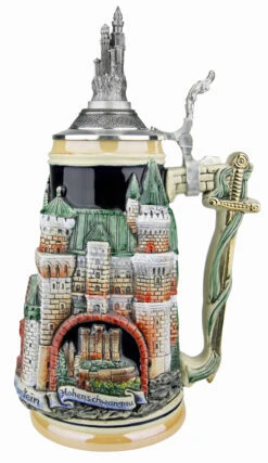 Neuschwanstein And King Ludwig Castle 3D Beer Stein With Castle Lid 12 Neuschwanstein And King Ludwig Castle 3D Beer Stein With Castle Lid -Beer Stein Store Neuschwanstein and King Ludwig Castle 3D Beer Stein with Castle Lid ZB19989910N RS SM 57274.1541375902